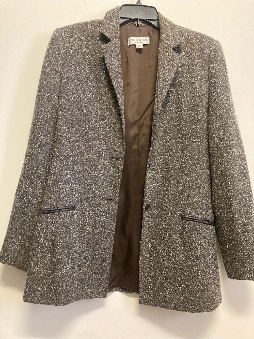 LENA GABRIELLE/ Brown-Gray Tweed Women's Sport Coat